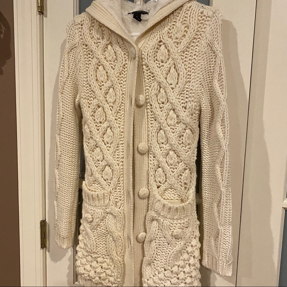 Fur lined, cozy sweater